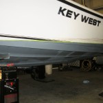 Boat before its was prepped for painting